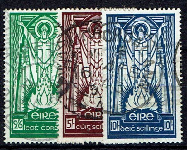 Image of Ireland SG 102/4 FU British Commonwealth Stamp